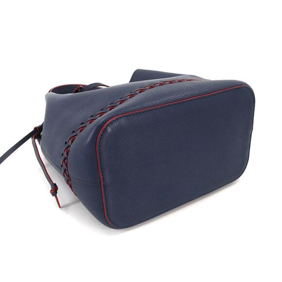 Louis Vuitton LockMe Bucket Shoulder Bag Leather Marine Rouge - Picture 3 of 7